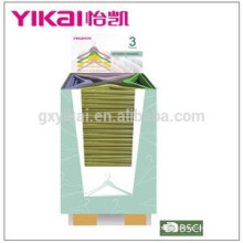 Supper market promotional and popular colorful wooden clothes hanger